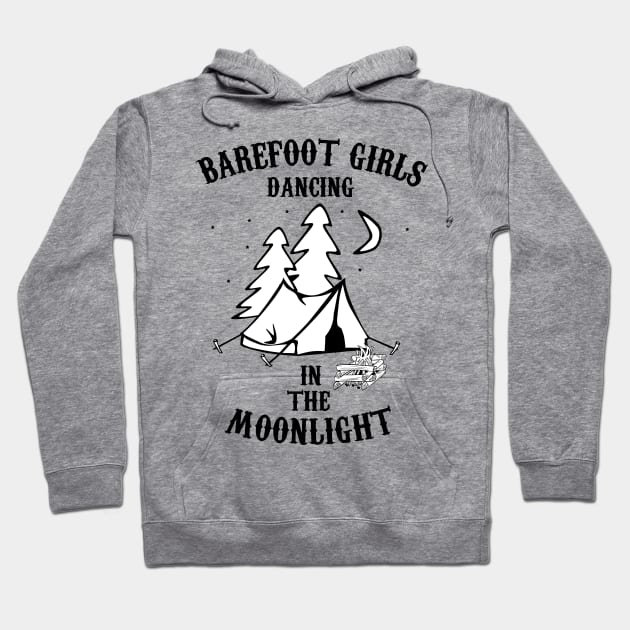 Barefoot Girls Dancing in the Moonlight Hoodie by iamurkat